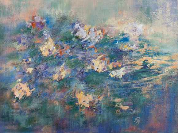 Water Lilies Under A Blue Sky